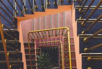 Wallpaper Aerial Photo of Empty Spiral Stair