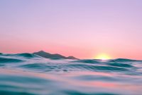 Wallpaper Calm Body of Water During Golden Hour