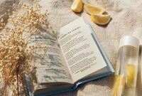 Wallpaper White Book Page Beside Clear Glass Bottle