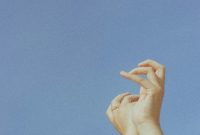 Wallpaper Hand on Blue Sky