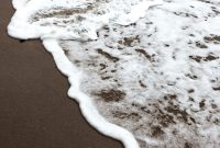 Wallpaper White and Brown Sea Waves
