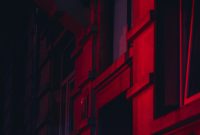 Wallpaper Red and Black Cross Illustration