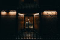 Wallpaper Black and Brown Brick Building