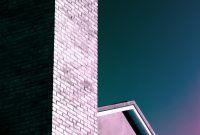 Wallpaper Brown Brick Wall Under Blue Sky