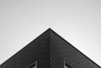 Wallpaper Grayscale Concrete Building