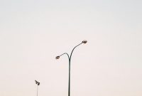 Wallpaper Black Street Light Under Gray Sky