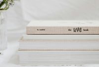 Wallpaper White and Brown Book on White Textile
