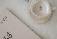 Wallpaper White Box on White Floral Textile