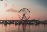 Wallpaper Ferris Wheel Near Body of Water During Daytime
