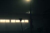 Wallpaper A Street Light at Night