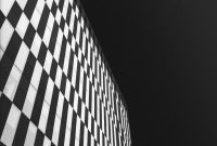 Wallpaper A Black and White Building