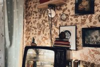 Wallpaper TV on Dresser by Window