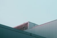 Wallpaper Airplane Flying Over Building